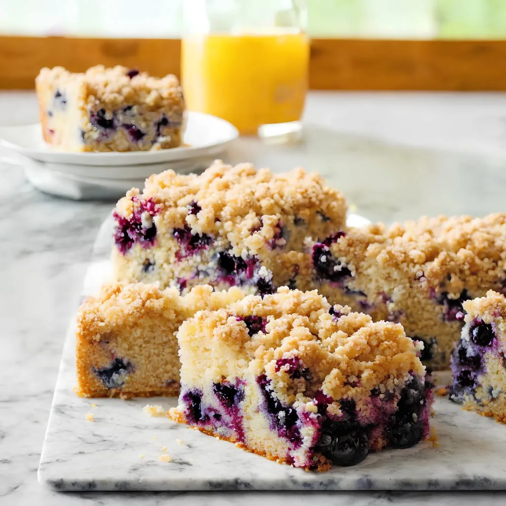 Blueberry Streusel Cake Recipe