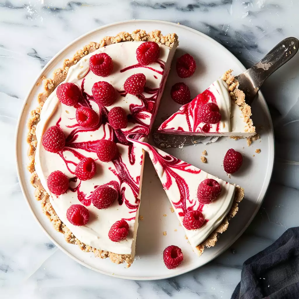 RaspberryRippleCheesecake